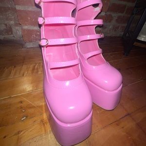 Jeffrey Campbell Xandra Strappy Chunky Heels